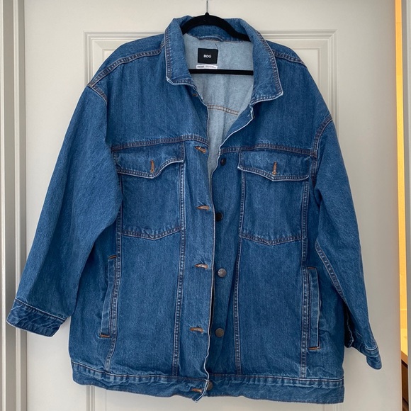 urban outfitters oversized jean jacket